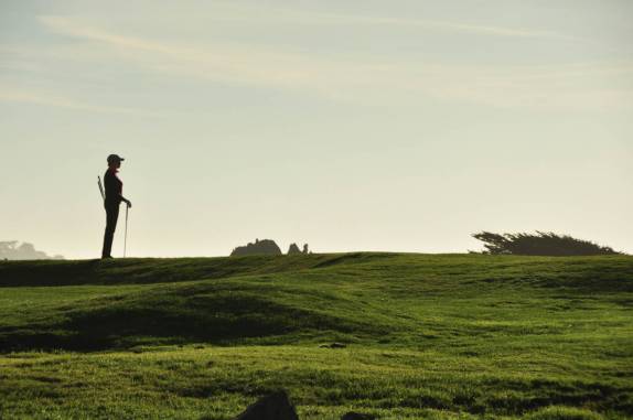 Muitos campos de golfe na 17 Mile Drive, em Monterey, no litoral da Califórnia, nos Estados Unidos